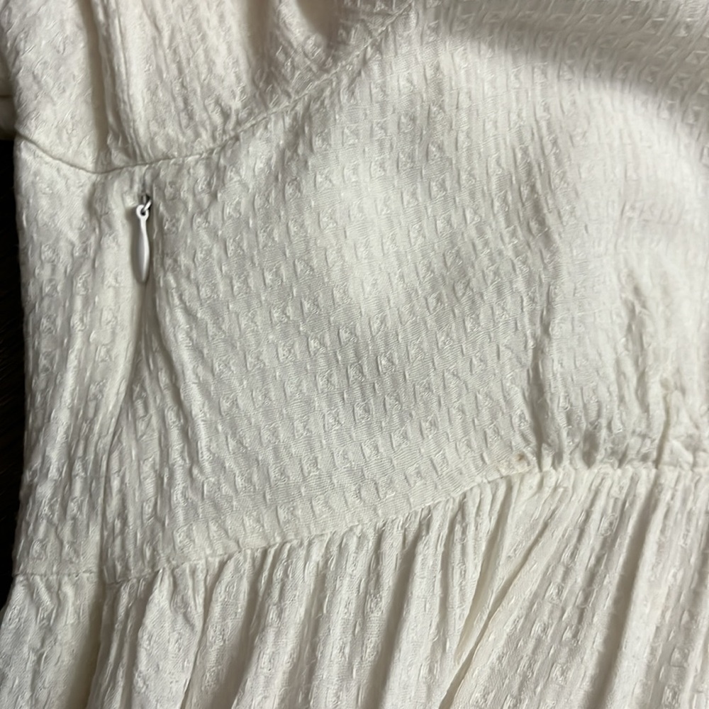 Shein ivory three tiered dress Size M /6 - Picture 10 of 17